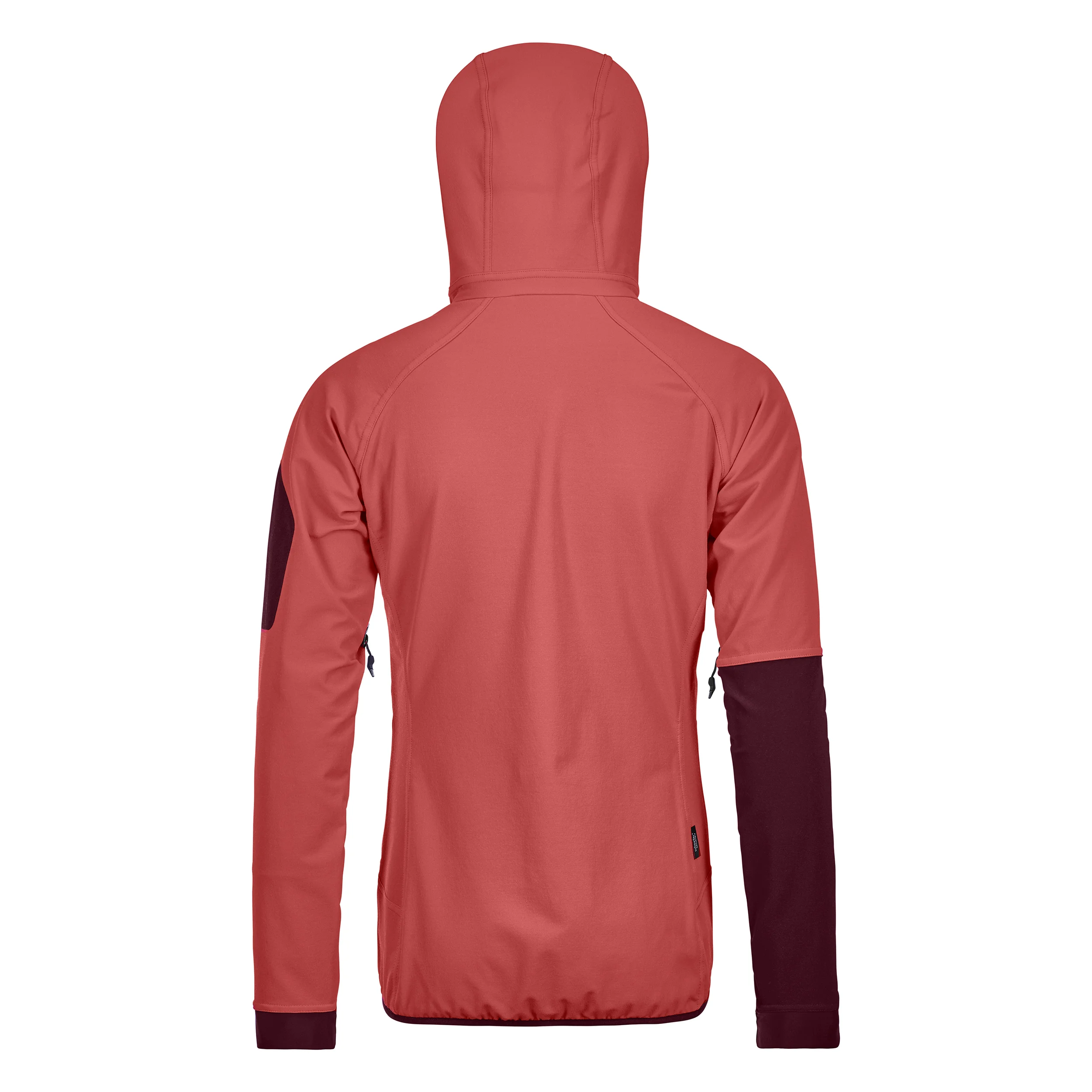 red transparent jacket