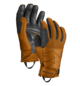 Gloves FULL LEATHER GLOVE brown orange