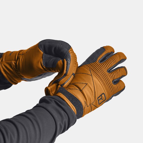 Guanti ORTOVOX Full Leather – Caldi, Traspiranti E Antivento – Per Sci E Sport Invernali – Morbidi E Resistenti