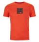 T-Shirts 185 MERINO SQUARE TS M arancione
