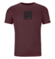 T-Shirts 185 MERINO SQUARE TS M Rosso