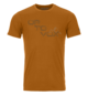 T-Shirts 185 MERINO TANGRAM LOGO TS M brown