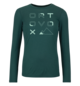 Longsleeves 185 MERINO BRAND OUTLINE LS W Green