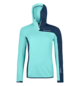 Hoodies FLEECE LIGHT GRID ZN HOODY W Bleu