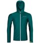 Hoodies FLEECE LIGHT GRID HOODED JKT M Vert