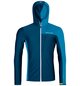 Hoodies FLEECE LIGHT GRID HOODED JKT M Blue