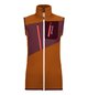 Vestes sans manches FLEECE GRID VEST W Marron