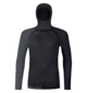 Langarm Baselayer 120 COMP LIGHT HOODY M Schwarz