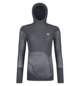 Langarm Baselayer MERINO THERMOVENT HOODY W Grau