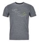 T-Shirts 185 MERINO TANGRAM LOGO TS M Gris