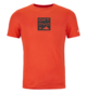 T-Shirts 185 MERINO SQUARE TS M Orange