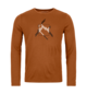 Longsleeves 185 MERINO MTN CUTOUT LS M brown