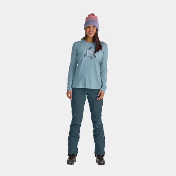 Manica lunga 185 MERINO MTN CUTOUT LS W