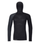 Langarm Baselayer 120 COMP LIGHT HOODY W Schwarz