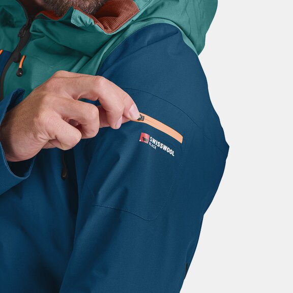 Veste Hardshell 2L SWISSWOOL SEDRUN JACKET M