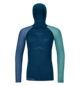 Langarm Baselayer 120 COMP LIGHT HOODY W Blau