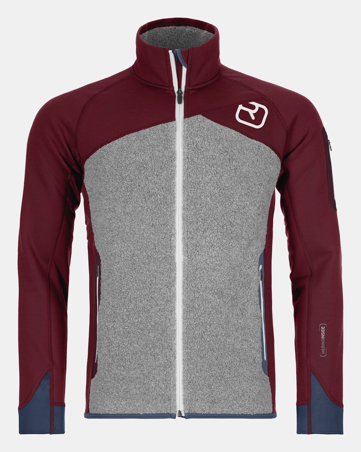 Recyceltes Polyester Ortovox Fleece Plus Jacket Herren Merino Wool