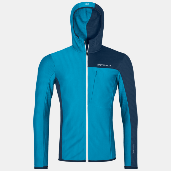ORTOVOX FLEECE LIGHT GRID HOODED JKT M | Hoodies | ORTOVOX