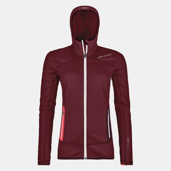 Giacche in pile FLEECE HOODY W