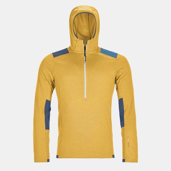 Hoodies FLEECE LIGHT GRID ZIP NECK HOODY M