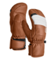 Gloves FULL LEATHER MITTEN W brown