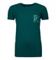 T-Shirts 185 MERINO WAY TO POWDER TS W Green