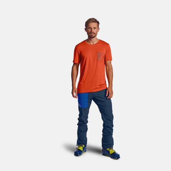 T-Shirts 185 MERINO WAY TO POWDER TS M