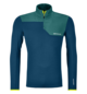 Pullover FLEECE LIGHT ZIP NECK M Blue