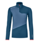 Pulls FLEECE LIGHT ZIP NECK W Bleu