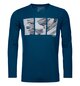 Longsleeves 185 MERINO SHAPE PIC LS M Blue