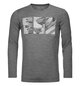 Longsleeves 185 MERINO SHAPE PIC LS M Gray