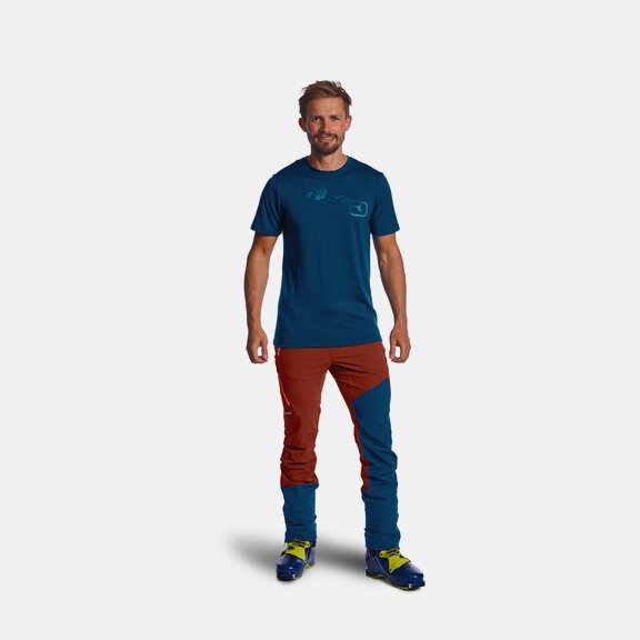 T-Shirts 185 MERINO LOGO SPRAY TS M