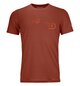 T-Shirts 185 MERINO LOGO SPRAY TS M orange