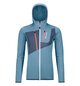 Hoodies FLEECE GRID HOODY W Blue