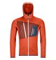 Hoodies FLEECE GRID HOODY M orange