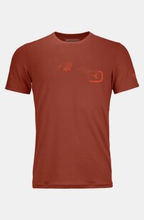 T-Shirts 185 MERINO LOGO SPRAY TS M