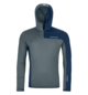Pullover FLEECE LIGHT GRID ZN HOODY M Blue