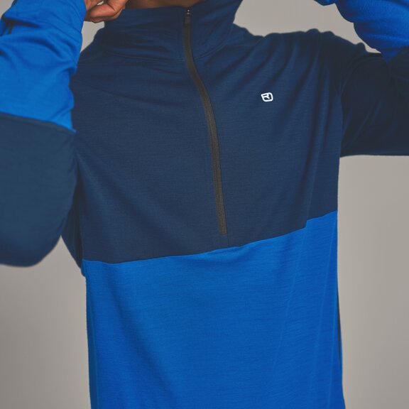 Base Layer long 185 ROCK'N'WOOL ZIP NECK M