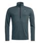 Base Layer long 185 ROCK'N'WOOL ZIP NECK M Blue