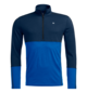 Base Layer long 185 ROCK'N'WOOL ZIP NECK M Blue