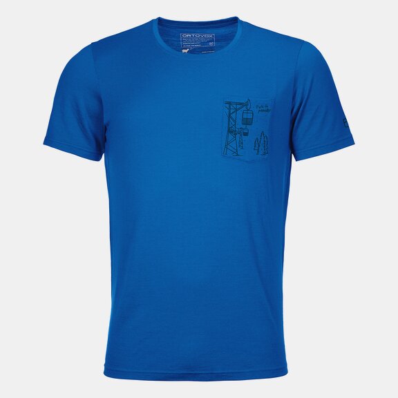 T-Shirts 185 MERINO WAY TO POWDER TS M