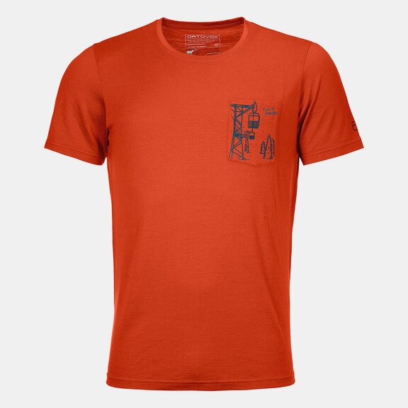 T-Shirts 185 MERINO WAY TO POWDER TS M