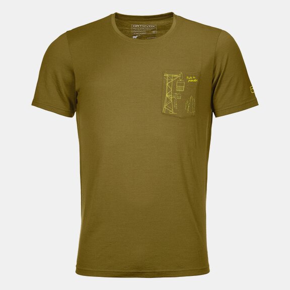 T-Shirts 185 MERINO WAY TO POWDER TS M