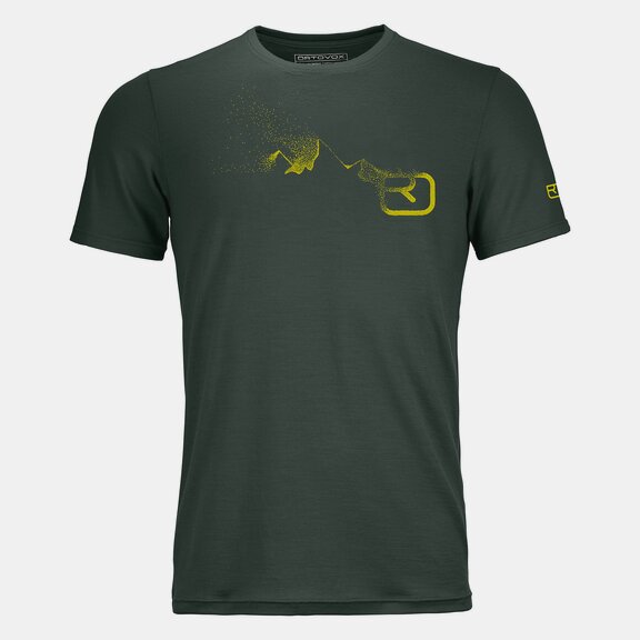 T-Shirts 185 MERINO LOGO SPRAY TS M