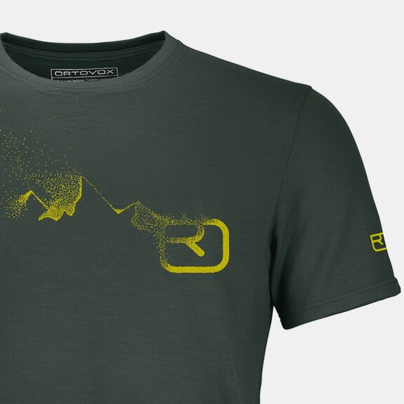 T-Shirts 185 MERINO LOGO SPRAY TS M