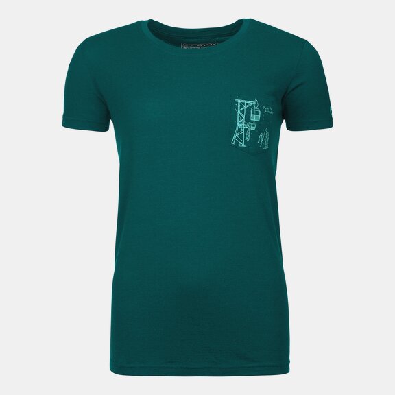 T-Shirts 185 MERINO WAY TO POWDER TS W