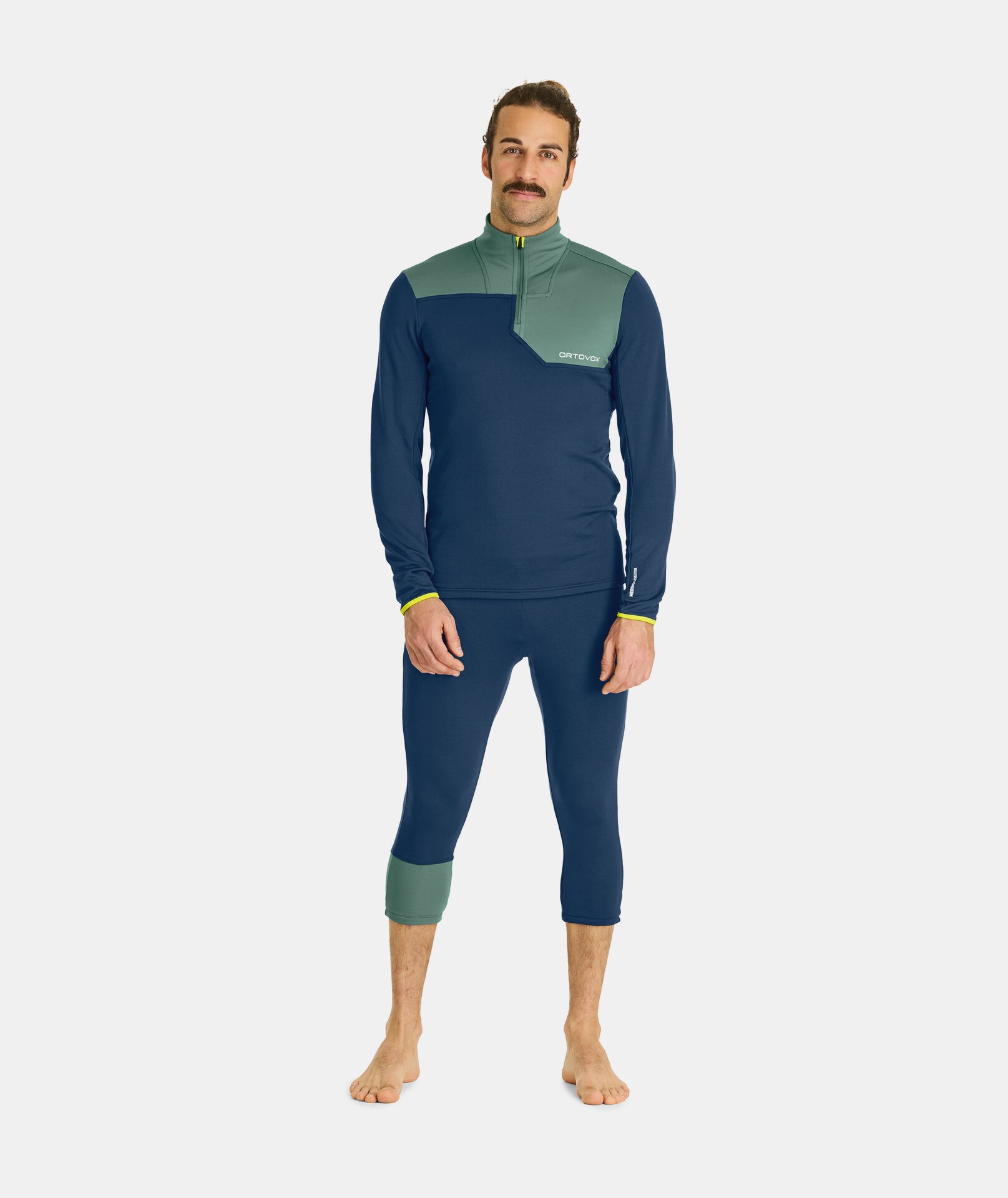 ORTOVOX FLEECE LIGHT ZIP NECK M Pullover ORTOVOX